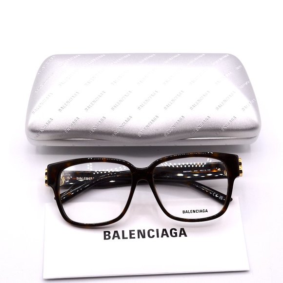 NEW BALENCIAGA BB0104O 002 HAVANA AUTHENTIC EYEGLASSES FRAME - Picture 13 of 15